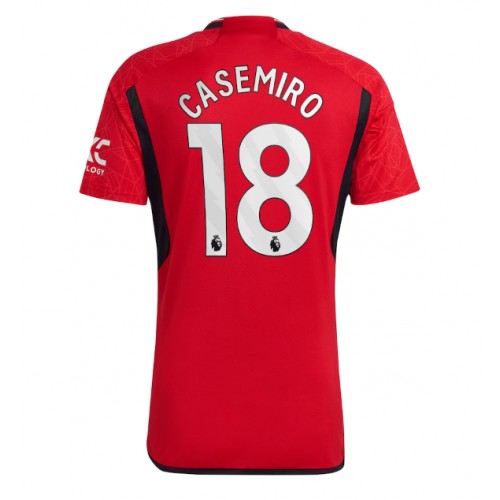 Fotbalové Dres Manchester United Casemiro #18 Domácí 2023-24 Krátký Rukáv